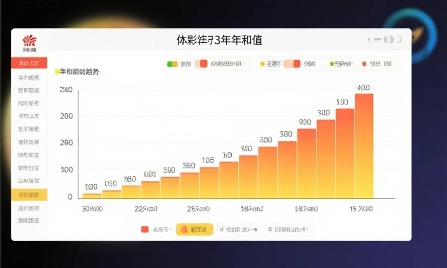 动态图表展示体彩排列3近年和值分布趋势，突出中间区间出现次数较多
